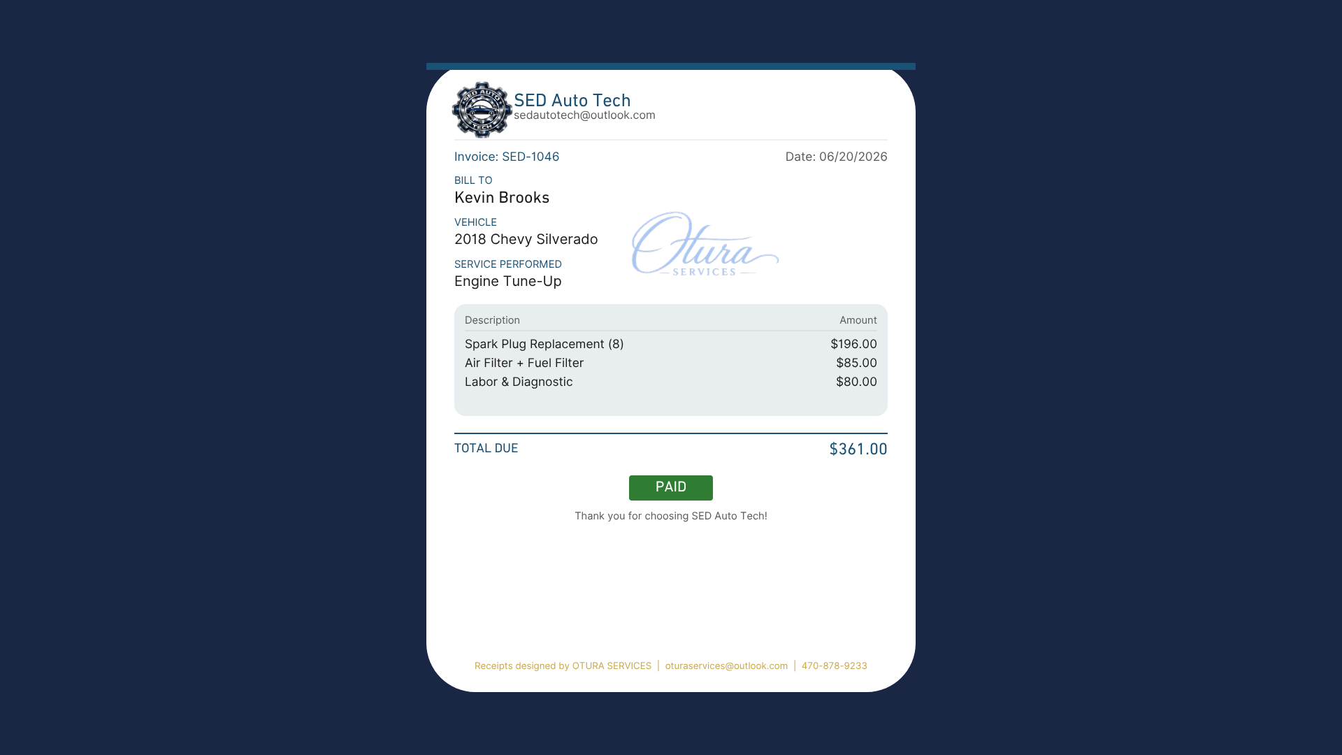 Auto Mechanic Estimate & Repair Proposal Service